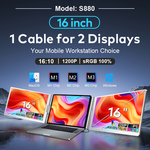 <span class=keywords><strong>Prix</strong></span> de gros la plus vendue 16 "1200 <span class=keywords><strong>écran</strong></span> LCD IPS <span class=keywords><strong>écran</strong></span> d'<span class=keywords><strong>ordinateur</strong></span> <span class=keywords><strong>portable</strong></span> de jeu double <span class=keywords><strong>écran</strong></span> <span class=keywords><strong>portable</strong></span> extensible un câble connecter - Product Image 2