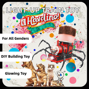 Bloques de Construcción Rebotantes con Temática de Tren Pequeño Charles 8001, Inspirados en Arañas - El Juguete de Rompecabezas Ideal para Niños - Product Image 2