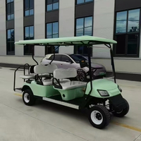 Voiturette de golf électrique à batterie lithium, équipée d'un moteur AC et d'une charge rapide