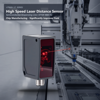 Capteur de distance laser à semi-conducteurs LR-TB5000 DTOF 1000Hz IP65 pour la mesure de hauteur de colle lors de l'assemblage de puces, directement du fabricant
