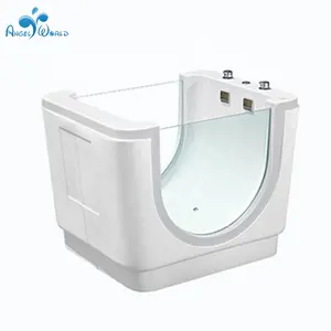 High Quality Acrylic Glass Baby Bathtub Modern Freestanding Drainer Heat/Cold Constant Vortex Temperature Photo Ming Massage