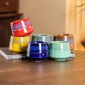 Handmade Kiln Change Glaze 200ml Capacity Ceramic <b>Espresso</b> & Afternoon Tea <b>Cup</b> Middle East Porcelain Tea Tasting <b>Cup</b> - Product Image 1