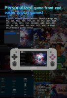 Anbernic RG505 Système Android à écran tactile OLED de 4.95 pouces avec levier à distance Hall, capteur gyroscope à six axes, console de jeu