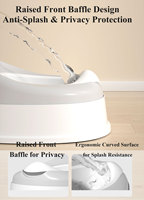 Pot de toilette portable pour bébé, siège d'apprentissage de la propreté en plastique pour nourrissons et enfants, simple et pratique pour la maison