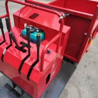 Camion de transport sur chenilles de 1500 kg, benne basculante hydraulique à commande manuelle, petit dumper sur chenilles pour le transport forestier et la protection des rivières