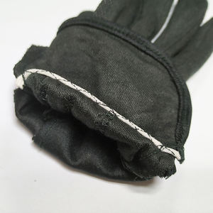 Gants noirs en <span class=keywords><strong>coton</strong></span>/polyester antidérapants pour femmes et hommes, avec <span class=keywords><strong>mini</strong></span>-points de préhension, pour défilés - Product Image 5