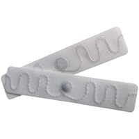 Étiquettes de blanchisserie en tissu NFC/UHF à double fréquence durables, résistantes à la chaleur, lavables, étiquettes RFID pour le linge, utilisables plus de 300 fois