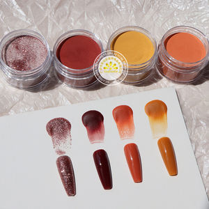 Poudre à ongles acrylique professionnelle couleurs 4 pièces ensemble Salon Nail Art fournitures haute qualité Nude rose trempage <span class=keywords><strong>paillettes</strong></span> poudre acrylique - Product Image 3