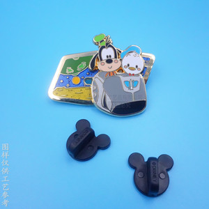 Badge de chaussure en métal personnalisé, en alliage émaillé, avec LED clignotante, épingle de revers, décorations à boucle papillon en nickel brillant - Product Image 4