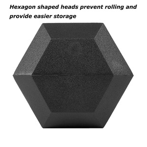 厂家直销哑铃套装带架商用健身器材高品质举重六角哑铃 - Product Image 5