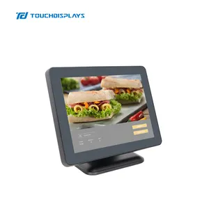TouchDisplays 15 inch Optional restaurant card payments reader system pos cashier machine supermarket pos system