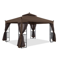 Tente de jardin, gazebo d'extérieur, gazebo de jardin, patio avec moustiquaire, pergolas pour jardin, tenda de jardim, pergolaToit Souple