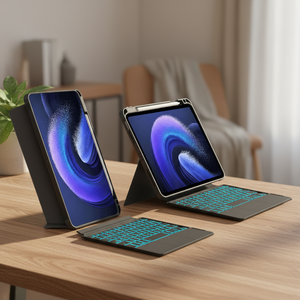 Nuevo Estuche con Teclado Inteligente para Xiaomi Pad 6/6 Pro de 11 Pulgadas con Retroiluminación RGB de 7 Colores, Ranura para Lápiz Táctil y Cubierta de Teclado Desmontable - Product Image 1
