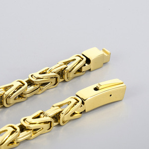 Nouvelle mode, collier chaîne <span class=keywords><strong>en</strong></span> acier titane or argent de 8 mm de largeur, chaîne <span class=keywords><strong>en</strong></span> acier inoxydable, chaîne à maillons punk pour homme - Product Image 5