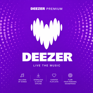 <span class=keywords><strong>Deezer</strong></span> Premium, 1 mois, streaming musical, compte <span class=keywords><strong>Deezer</strong></span>, <span class=keywords><strong>HiFi</strong></span>, sans publicité - Product Image 1
