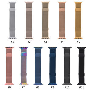 Bracelet de montre intelligente en maille magnétique réglable léger et confortable en acier inoxydable MZDTIMK pour IWatch Ultra 38/40mm 42/44/45/49mm - Product Image 4