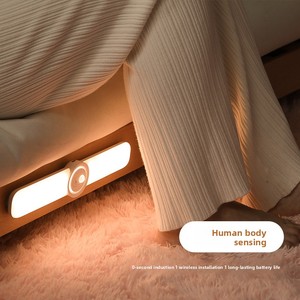 SIXWGH Luce con Sensore di Movimento PIR Ricaricabile, Design <span class=keywords><strong>a</strong></span> Barra con Autofocus, Uso Universale, Dimmerabile, Montaggio Magnetico per Casa e Garage - Product Image 1