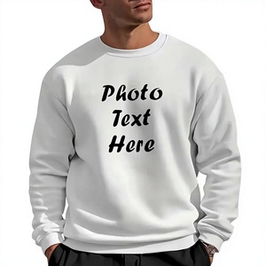 100% Cotton Fashionable Customized Men's Printed Design Stylish Knitted Breathable Eco-Friendly 320g Fleece Winter Sweatshirts - Product Image 1