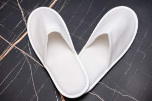 OEM/ODM pamuk otel terliği tek kullanımlık özel LOGO kişiselleştirilmiş tedarikçisi otel otel banyo gereçleri - Product Image 6