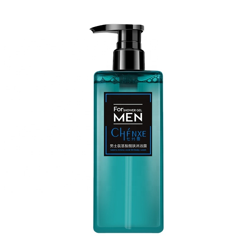 Private Label best-selling Amino acid Men Shower Gel Cologne fragrance refreshing skin bath emulsion