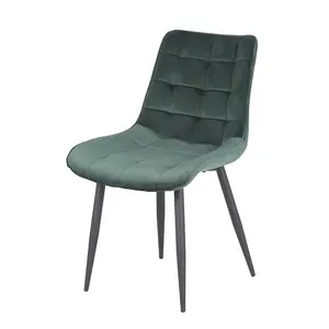 Okaymobilya yeni stil yemek odası mobilyası yemek sandalyeleri modern lüks beyaz metal demir bacaklar ile nordic boucle yemek sandalyesi