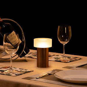 Modern Rechargeable Portable Touch Control RGB Aluminum Battery Operated Bar Hotel Decorative <b>Cordless</b> Led <b>Table</b> <b>Lamp</b> CRI 90 - Product Image 3