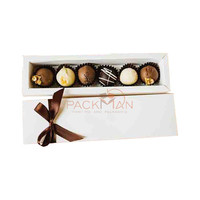 Luxus rechteckige benutzer definierte Logo Candy Chocolate Box hand geschöpftes Papier Verpackung Paket Box für Weihnachts geschenke