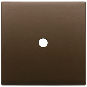 Placca 2Mx1 Tondo Bronzo Scuro Spazzolato 9.5 Cm Wall <b>Switch</b> Cover - Product Image 1