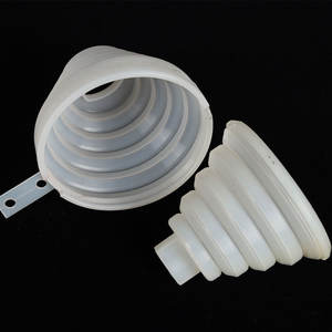 Manchon en silicone ondulé en forme de tour, sur mesure, résistant aux hautes températures, aux acides et aux alcalis, protection anti-poussière - Product Image 3