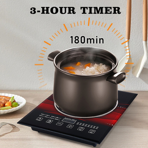Cocina de inducción eléctrica de control táctil de vidrio templado de 1500W a bajo precio del fabricante para uso doméstico Función Hotpot - Product Image 5