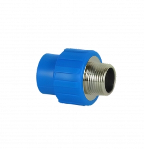 Raccord de tuyau d'accouplement fileté mâle à résistance UV PP-R de vente chaude pour l'approvisionnement en eau d'irrigation de plomberie - Product Image 1