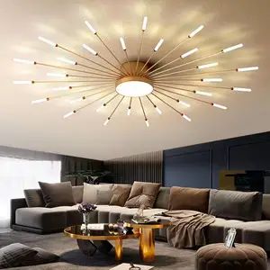 Lumind-Lámpara Led de techo, luz de araña de fuegos artificiales inteligentes, para interior