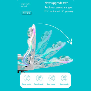 Chất lượng cao giá rẻ điều hành thoải mái da vải Cô Gái xoay ghế máy tính kuromi Tím chơi game ghế với chỗ để chân - Product Image 4