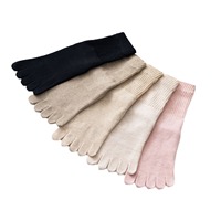 Chaussettes antidérapantes pour femmes, d'intérieur, de fitness, de yoga, de pilates, antidérapantes, séparatrices d'orteils.