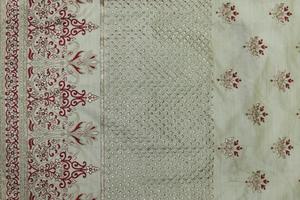 Quality Woven Poly Raw <b>Silk</b> <b>Fabric</b> Lightweight Breathable Abstract Floral Geometric Pattern for Home Textile Clothing Sewing Use - Product Image 5