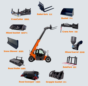 Aolite CE EPA chứng nhận DIESEL mini xe nâng theo dõi xe tải cho USA cảnh quan ALT 17.6M nâng Hight 4t tải telehandler - Product Image 3