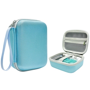 Estuche de Viaje para Diabéticos Resistente al Agua y a los Golpes, Carcasa Rígida de EVA, Forro de Terciopelo y Tela Oxford, para Viajes de Negocios y al Aire Libre, para <span class=keywords><strong>Glucómetro</strong></span> - Product Image 2