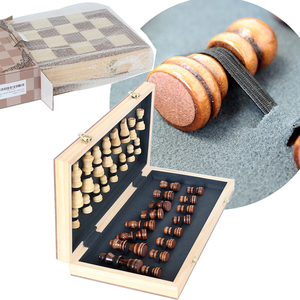 Set di <span class=keywords><strong>scacchi</strong></span> magnetici in legno da 15 ''scacchiera pieghevole pezzi di <span class=keywords><strong>scacchi</strong></span> slot di stoccaggio Set di <span class=keywords><strong>scacchi</strong></span> <span class=keywords><strong>per</strong></span> <span class=keywords><strong>principianti</strong></span> bambini adulti - Product Image 2