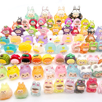3D Cartoon Fruit Resin Miniatuur Poppenhuis Accessoires Dieren Figuurje Glow-in-the-dark Blind Bag Verrassing Kinderspeelgoed Groothandel