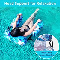 Fauteuil flottant gonflable robuste pour piscine, hamac aquatique pour adultes, idéal pour les fêtes estivales, le lac et la plage