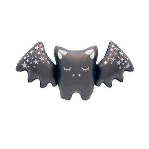 Cute Bat Shape Mylar Balloon With Star Pattern For Halloween Party Decor <b>Kids</b> - Product Image 1