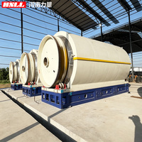 Machine de pyrolyse intermittente de niveau industriel pour transformer les pneus usagés, les déchets ménagers et les déchets plastiques en huile combustible