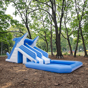 Toboggan gonflable double face de qualité commerciale avec mur d'escalade, château gonflable géant en PVC <span class=keywords><strong>pour</strong></span> <span class=keywords><strong>location</strong></span> événementielle et parcs d'attractions - Product Image 5