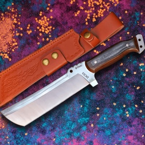 Couteaux tactiques portables personnalisables de haute qualité OEM en acier inoxydable Damas pliables avec manche en bois, garantie 1 an - Product Image 5