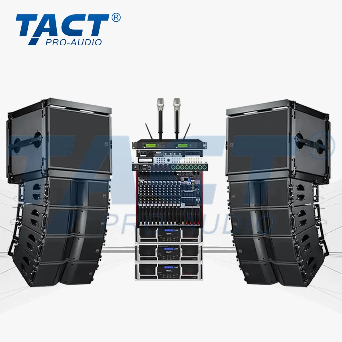 Tactsound LA208 double 8 pouces professionnel Audio scène Concert ligne passive haut-parleurs Pa système