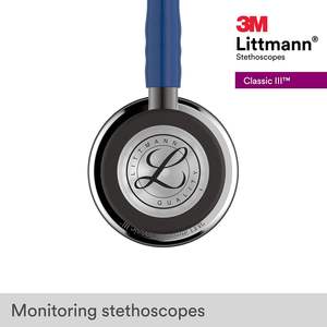 <span class=keywords><strong>Estetoscopio</strong></span> Original 3M <span class=keywords><strong>Littmann</strong></span> Classic III, Campana de Espejo, Tubo <span class=keywords><strong>Azul</strong></span> Marino de 27 Pulgadas, 5863 - Product Image 4
