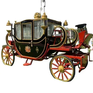 Cavalo elétrico de luxo romântico, cavalo elétrico clássico desenhado transporte para venda fabricante de transporte de cavalo