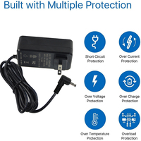 Adaptateur secteur mural US à découplage efficace avec protection contre les surtensions pour imprimante 3D et carte de commande de moteur CNC