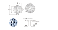 Accouplement en aluminium Qianrui à disque flexible unique Z2-a pour servomoteur et turbine à vapeur, garantie universelle