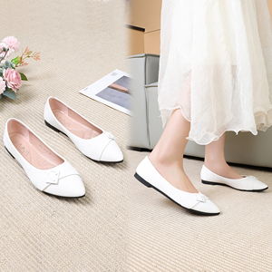 Chaussures Plates Femme de Style Coréen à Bout Fermé et Enfilage Facile, Tendance Mode Printemps Été, Styles Ballerines Espadrilles - Product Image 3
